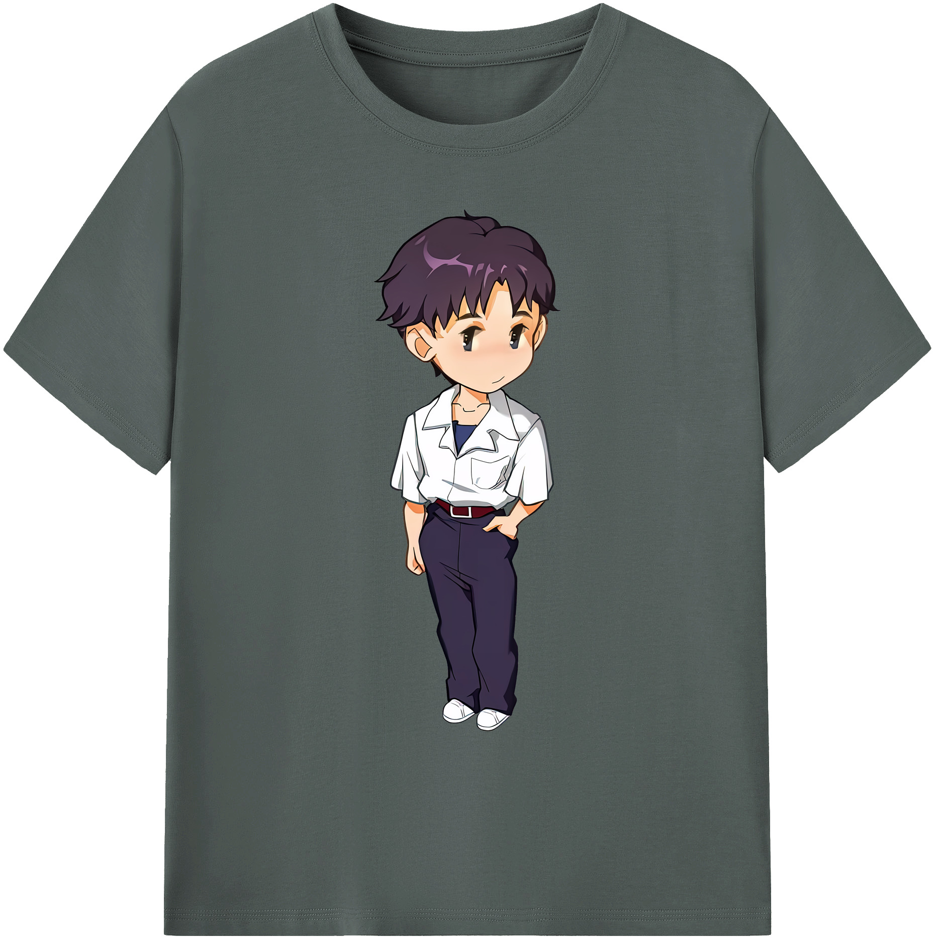 （画像用） EVA 新世紀エヴァンゲリオン 綿100％ メンズ半袖Tシャツ｜肌触りやわらか＆通気性